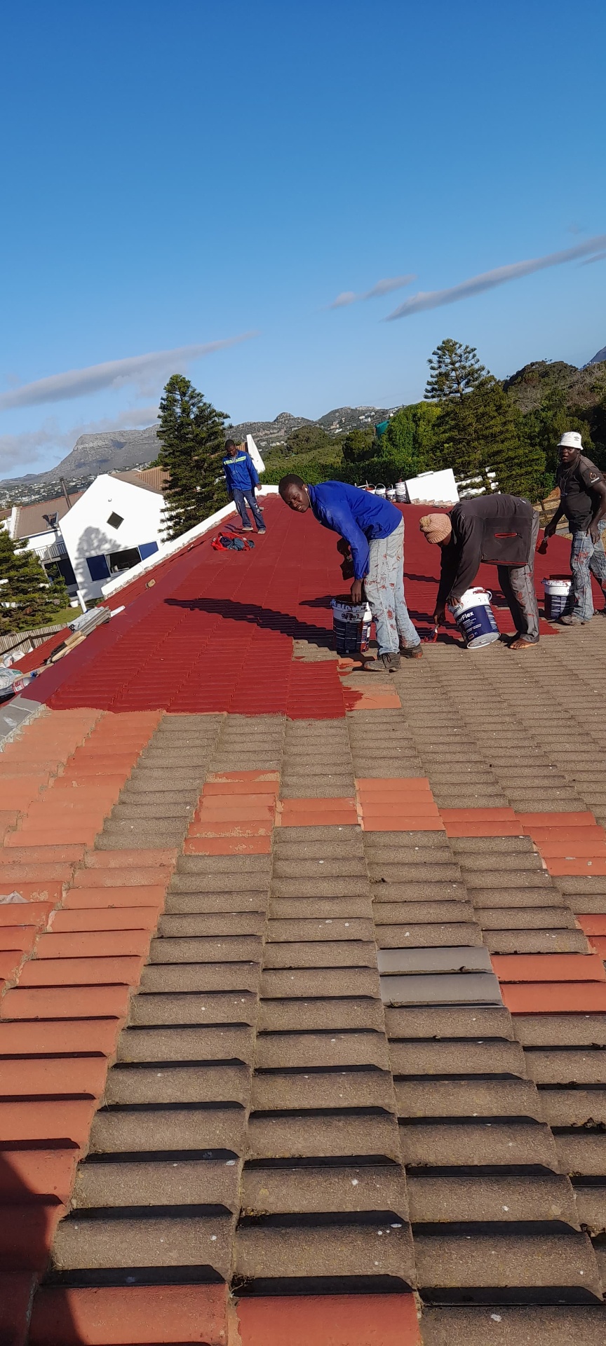 Crew on the repaint